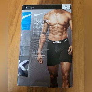 Nike Essential Micro Boxer Briefs -Black, Blue and Gray
